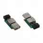 InLine Προσαρμογέας USB 2.0 εσωτερικός 2x υποδοχή USB A σε header μητρικής 33440I
