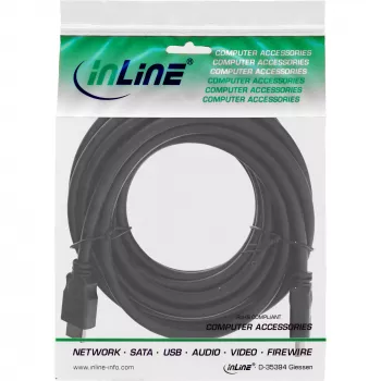 Καλώδιο HDMI High Speed αρσενικό / αρσενικό μαύρο 5 m InLine 17605E