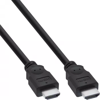 Καλώδιο HDMI High Speed InLine 17601E 1m αρσενικό/αρσενικό μαύρο