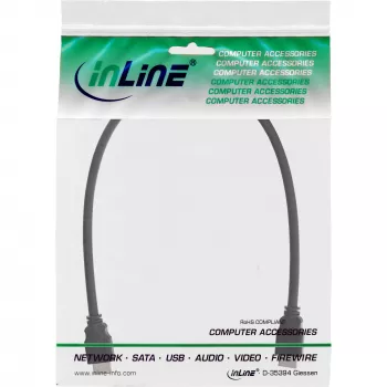 Καλώδιο HDMI High Speed InLine 17601E 1m αρσενικό/αρσενικό μαύρο