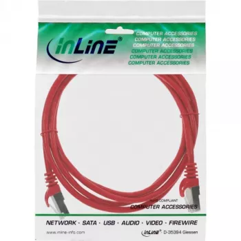 InLine Καλώδιο δικτύου SF/UTP Cat.5e κόκκινο 1,5m