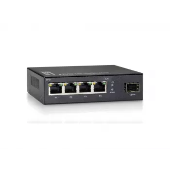 LevelOne Switch Gigabit 5 θυρών, 1 x SFP, Unmanaged, Gigabit Ethernet (10/100/1000), πλήρους διπλής κατεύθυνσης, δυνατότητα τοποθέτησης σε τοίχο