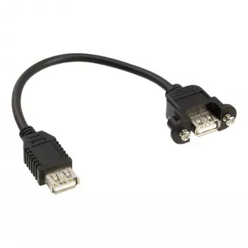 InLine Καλώδιο προσαρμογέα USB 2.0 Type-A υποδοχή / σύνδεση σασί Type-A, 0,2 m