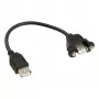 InLine Καλώδιο προσαρμογέα USB 2.0 Type-A υποδοχή / σύνδεση σασί Type-A, 0,2 m