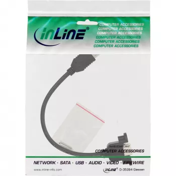 Καλώδιο προσαρμογέα USB 2.0 Type-A υποδοχή / σύνδεση σασί Type-B InLine 33441F 0,2 m