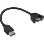 InLine Καλώδιο προσαρμογέα USB 3.0 Type-A υποδοχή / σύνδεση σασί Type-A, 0,20m
