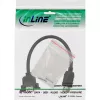 InLine Καλώδιο προσαρμογέα USB 3.0 Type-A υποδοχή / σύνδεση σασί Type-A, 0,20m