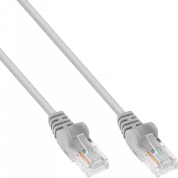 Καλώδιο patch InLine U/UTP Cat.5e AWG26 γκρι 10m
