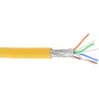 Καλώδιο patch InLine S/FTP PiMF Cat.6A χωρίς αλογόνα 500MHz κίτρινο 100m
