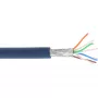 Καλώδιο patch InLine S/FTP PiMF Cat.6A χωρίς αλογόνα 500 MHz μπλε 100 m