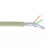 Καλώδιο patch InLine S/FTP PiMF Cat.6A χωρίς αλογόνα 500MHz γκρι 100m