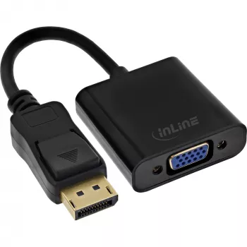 Καλώδιο προσαρμογέα DisplayPort InLine Basic, βύσμα DP / υποδοχή VGA μαύρο 0,15 m