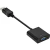 Καλώδιο προσαρμογέα DisplayPort InLine Basic, βύσμα DP / υποδοχή VGA μαύρο 0,15 m