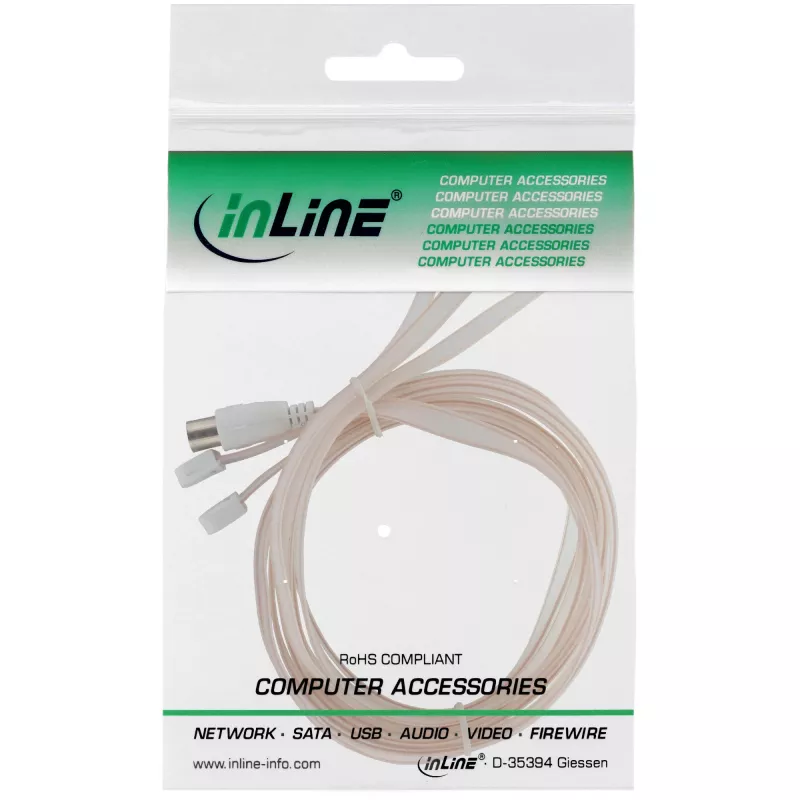 Κεραία διπόλου InLine για σύνδεση FM IEC 75 Ohm 46230 InLine