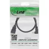 Καλώδιο HDMI InLine 17055V 0,5m γωνιακό High Speed με Ethernet