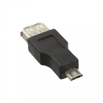 Προσαρμογέας Micro-USB InLine βύσμα Micro-B αρσενικό υποδοχή USB A θηλυκή 31604