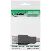 Προσαρμογέας Micro-USB InLine βύσμα Micro-B αρσενικό υποδοχή USB A θηλυκή 31604