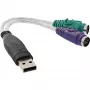 Μετατροπέας USB σε PS/2 InLine βύσμα USB Type-A αρσενικό / 2x υποδοχή PS/2 θηλυκή