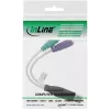 Μετατροπέας USB σε PS/2 InLine βύσμα USB Type-A αρσενικό / 2x υποδοχή PS/2 θηλυκή