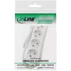 Πολύπριζο InLine, 4 θέσεις Schutzkontakt CEE 7/3, λευκό, 1,5 m