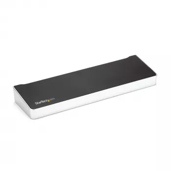 StarTech.com 4K USB-C Dock, σταθμός σύνδεσης τριών οθονών UHD 4K, Mac & Windows, USB-C σε HDMI & DisplayPort, 60W Power Delivery, hub 5x USB 5Gbit/s – TAA