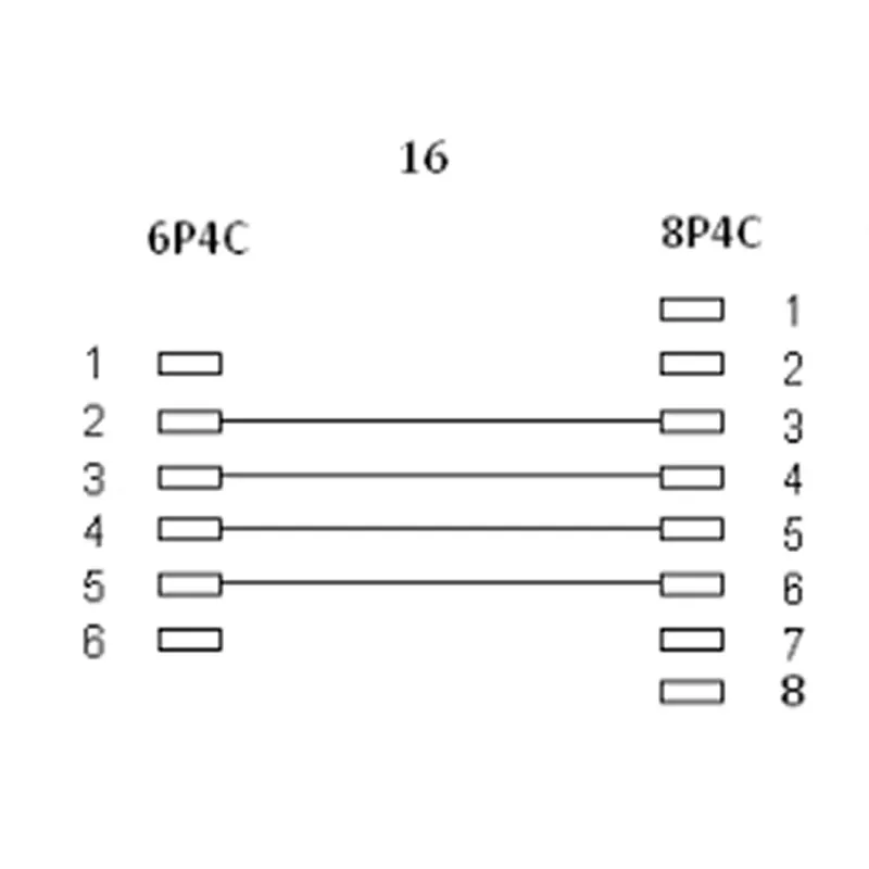 InLine αρθρωτό καλώδιο RJ45 8P4C / RJ11 6P4C βύσμα/βύσμα 6 m