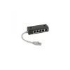 InLine splitter ISDN 5x υποδοχή RJ45 καλώδιο 15cm με αντιστάσεις τερματισμού