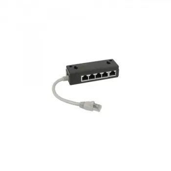 InLine splitter ISDN 5x υποδοχή RJ45 καλώδιο 15cm με αντιστάσεις τερματισμού