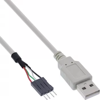 InLine καλώδιο προσαρμογέα USB 2.0 USB Type-A βύσμα / βύσμα Pin-Header, 0,40 m