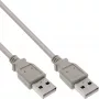 Καλώδιο USB 2.0 Type-A βύσμα/βύσμα μπεζ 5m InLine 34350H