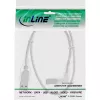 InLine καλώδιο USB 2.0 γωνιακό βύσμα Type-A / βύσμα Type-B διαφανές 2 m