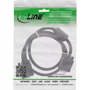 InLine καλώδιο επέκτασης S-VGA 15HD βύσμα/υποδοχή μαύρο 1 m