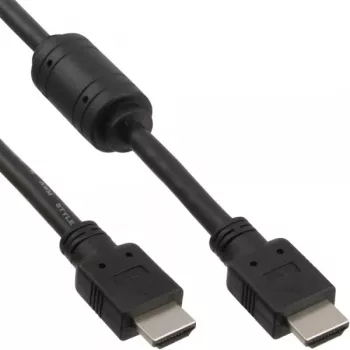InLine καλώδιο HDMI High Speed βύσμα + φερρίτη μαύρο 5m