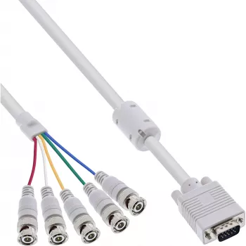 InLine καλώδιο VGA BNC 5x BNC / βύσμα HD 15 5m