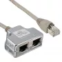Διαχωριστής InLine Cat.5e δύο διαφορετικές συνδέσεις μέσω ενός καλωδίου patch RJ45 8P8C