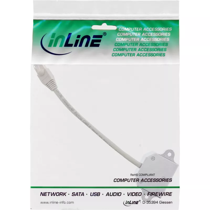 Διαχωριστής InLine Cat.5e δύο διαφορετικές συνδέσεις μέσω ενός καλωδίου patch RJ45 8P8C