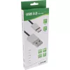Καλώδιο InLine USB 2.0, βύσμα USB-C / βύσμα USB-A, μαύρο/alu, εύκαμπτο, 5m