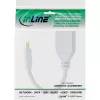 Καλώδιο InLine Mini DisplayPort βύσμα σε DisplayPort υποδοχή, 4K2K, λευκό, 0,15 m