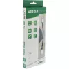 Σπιράλ καλώδιο InLine Micro-USB 2.0, Type-A/Micro-B M/M, μαύρο/alu, εύκαμπτο 3 m