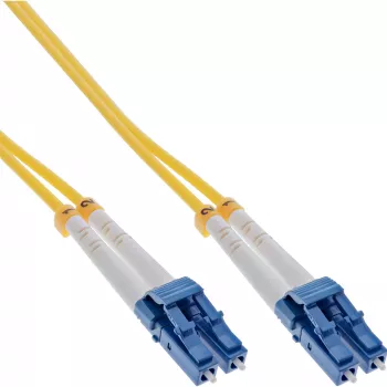 Καλώδιο διπλής οπτικής ίνας InLine LC/LC 9/125µm OS2 0,5 m