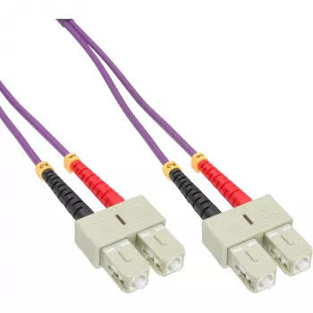 Καλώδιο διπλής οπτικής ίνας InLine 83515P SC/SC 15m OM4 50/125µm