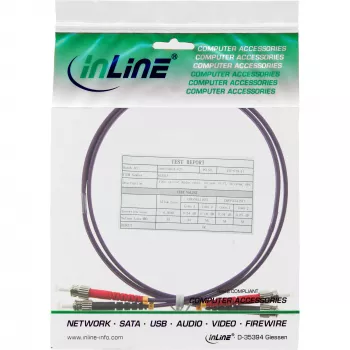 Καλώδιο οπτικών ινών duplex InLine ST/ST 50/125µm OM4 7,5m