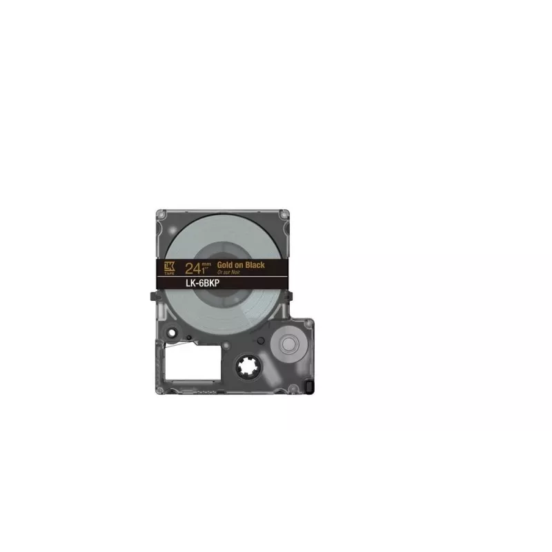 Ταινία ετικετών Epson LK-6BKP μαύρο χρυσό 2,4 cm θερμομεταφοράς