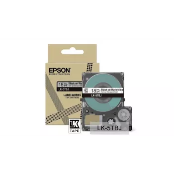 Ταινία ετικετών Epson LK-5TBJ μαύρο διαφανές 1,8 cm