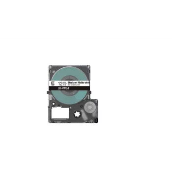 Ταινία ετικετών Epson LK-4WBJ μαύρο λευκό θερμομεταφοράς 1,2 cm