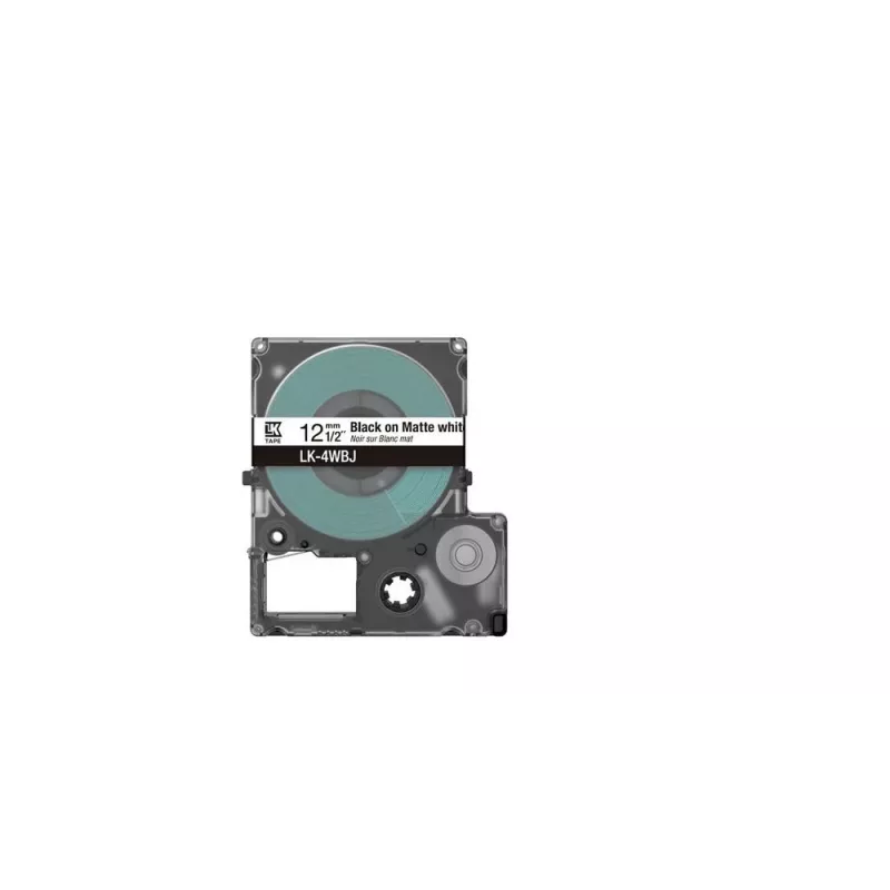 Ταινία ετικετών Epson LK-4WBJ μαύρο λευκό θερμομεταφοράς 1,2 cm