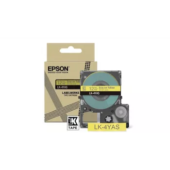 Ταινία ετικετών Epson LK-4YAS γκρι κίτρινο θερμομεταφοράς 1,2 cm