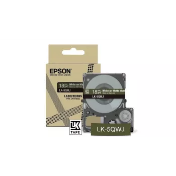 Εκτυπωτής ετικετών Epson LK-5QWJ χακί λευκό θερμομεταφοράς 1,8 cm