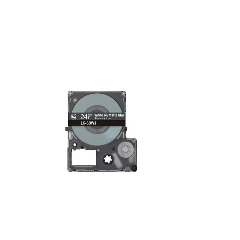 Ταινία ετικετών Epson LK-6BWJ μαύρο λευκό θερμομεταφοράς 2,4 cm