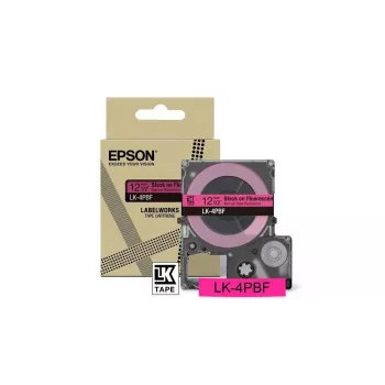 Ταινία ετικετών Epson LK-4PBF μαύρο ροζ θερμομεταφοράς 1,2 cm